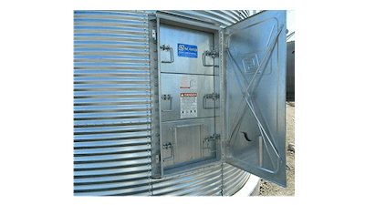 Walk in bin door